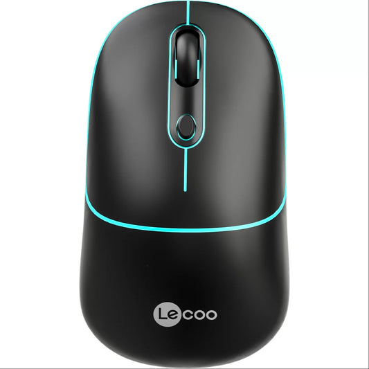 LENOVO LECOO WS210 WiFi+ Bluetooth Kablosuz 2.4Ghz siyah 4 Tuşlu Şarjlı Sessiz Kompakt Mouse