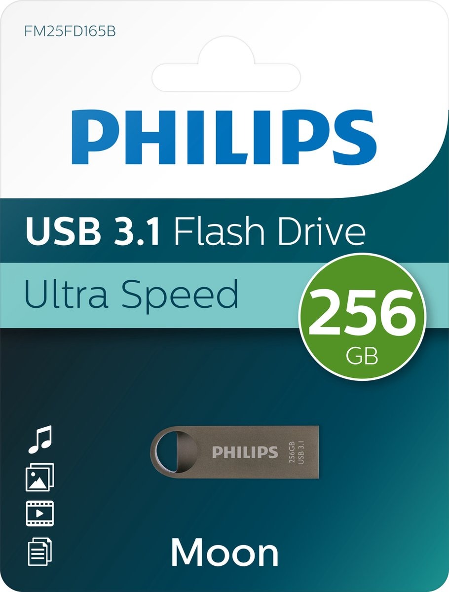PHILIPS FM25FD165B/00 256GB USB3.1 Metal USB Bellek