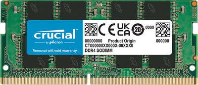 CRUCIAL CP16G4FRA32A,M8FF 16GB (Tek Parça) DDR4 3200Mhz (Kutusuz) PC Bellek