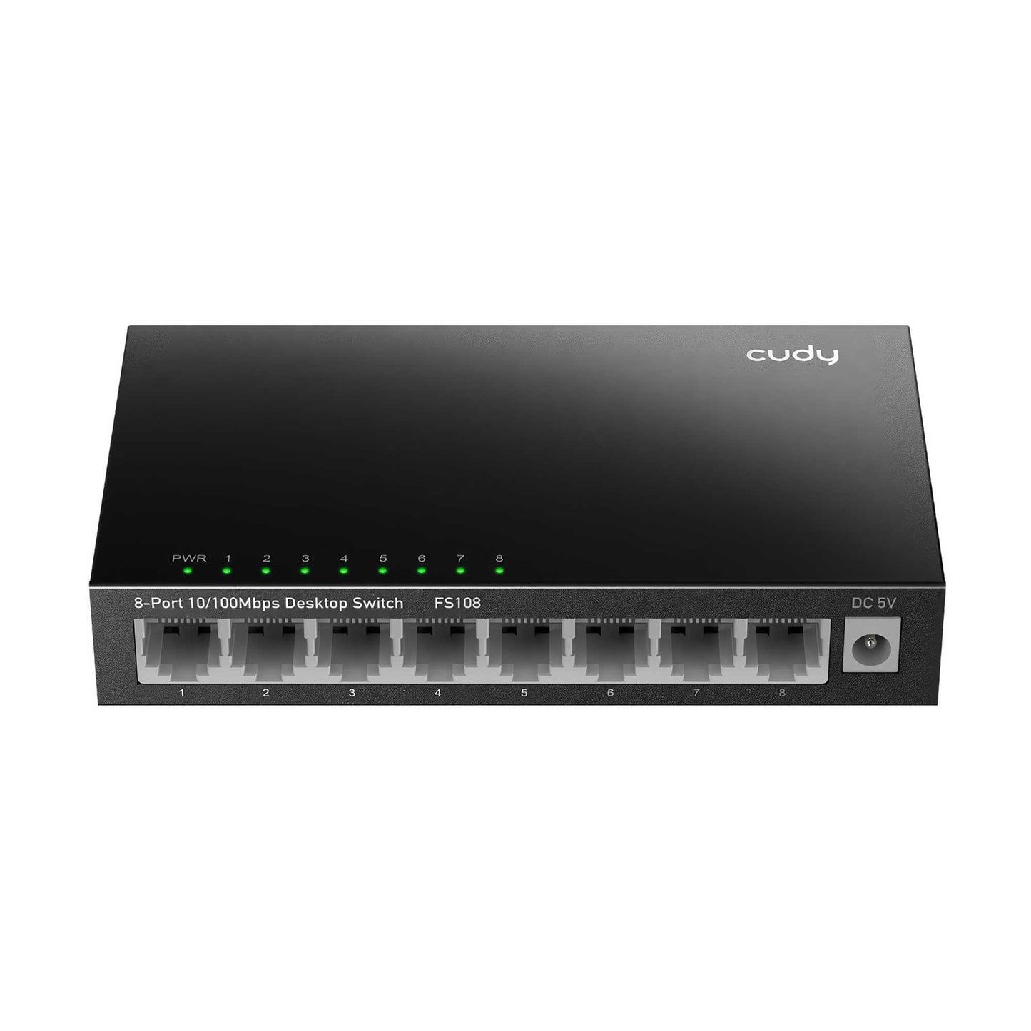 Cudy FS108 8Port 10/100Mbps Duvar Montajlı Metal Masaüstü Switch