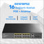 Cudy GS1018PS2 16Port 10/100Mbps Gigabit PoE 2Port Gigabit 200W Metal Masaüstü Switch