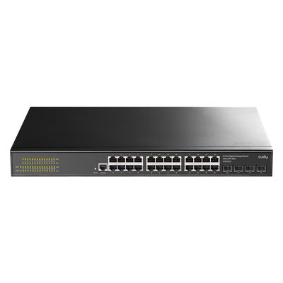 Cudy GS2024S2 4 SFP Slot,2 Katman,24 Port Yönetilebilir Metal Rack Mount Gigabit Switch