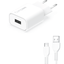 COMPAXE CTA-521UMB24 10W 5V 2.1A TEK USB ADAPTÖR Beyaz KABLOLU SET
