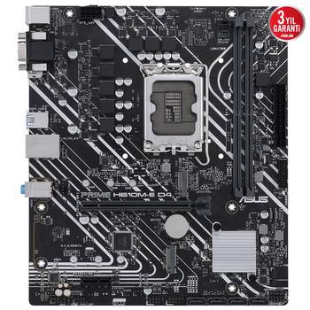 ASUS PRIME H610M-E-CSM H610 DDR5 Vga GLan mATX HD DP M2 RGB US3.2 1700p Anakart