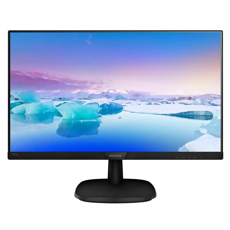PHILIPS 243V7QJABF VLine 23.8" LED IPS 4ms 75Hz 1920x1080 FullHD VGA HDMI DP Multimedya (VESA) Siyah Monitör