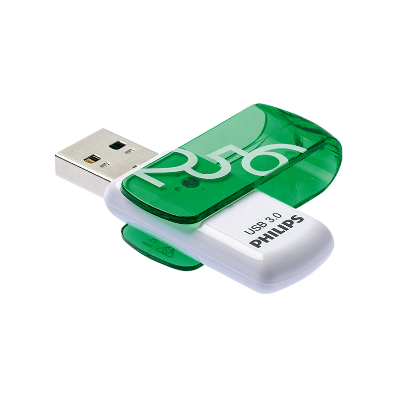 PHILIPS FM25FD00B/00 256GB USB3.0 Yeşil/Beyaz USB Bellek