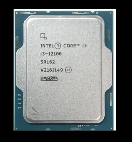 INTEL (12.Nesil) Alder Lake i3-12100 3.30GHz ~ 4.30GHz 12mb 1700P İşlemci Tray (Fansız)