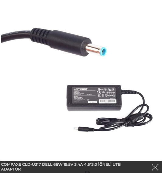 COMPAXE CLD-U317 19.5V 3.4A (4.5x3.0) Dell Notebook Adaptörü