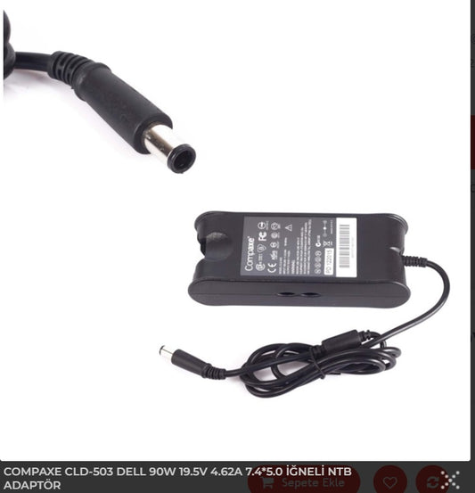 COMPAXE CLD-503 19.5V 4.62A (7.4*5.0) Dell Notebook Adaptörü