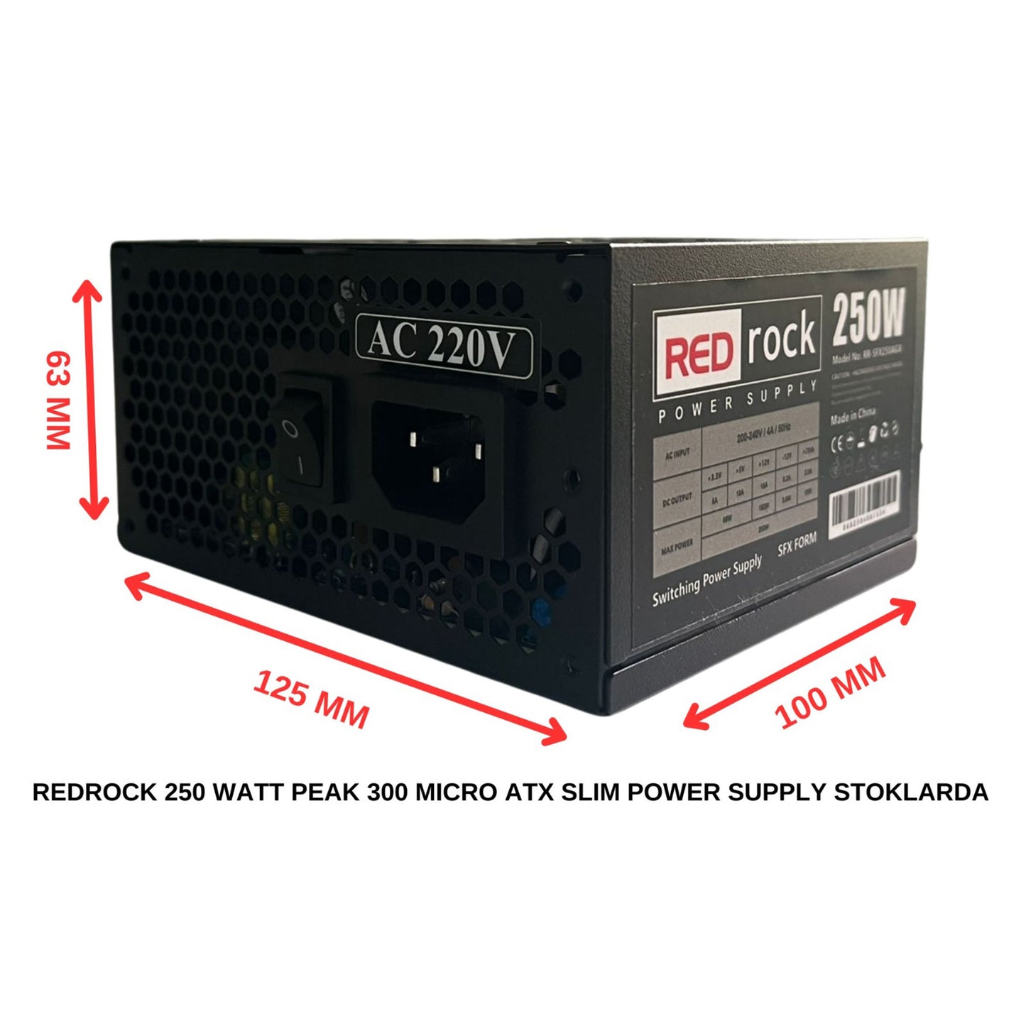 REDROCK RR-SFX250AGX 250W Slim Power Supply