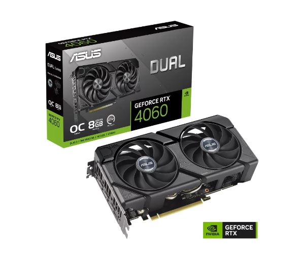 ASUS DUAL-RTX4060-O8G-EVO 8GB Geforce RTX4060 GDDR6 128bit HDMI 3xDP 16x Ekran Kartı