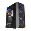 EVEREST FLAT MESH Powersız Siyah Temper Camlı Mid Tower ATX Kasa