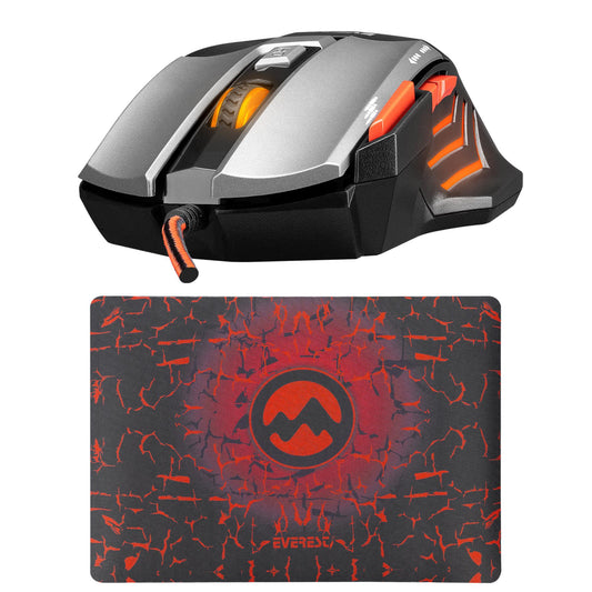 Everest SGM-X7 Pro 7200DPI Optik Kablolu Oyuncu Mouse + Mouse Pad