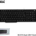 EVEREST KB-517U F Türkçe USB Standart Siyah Klavye