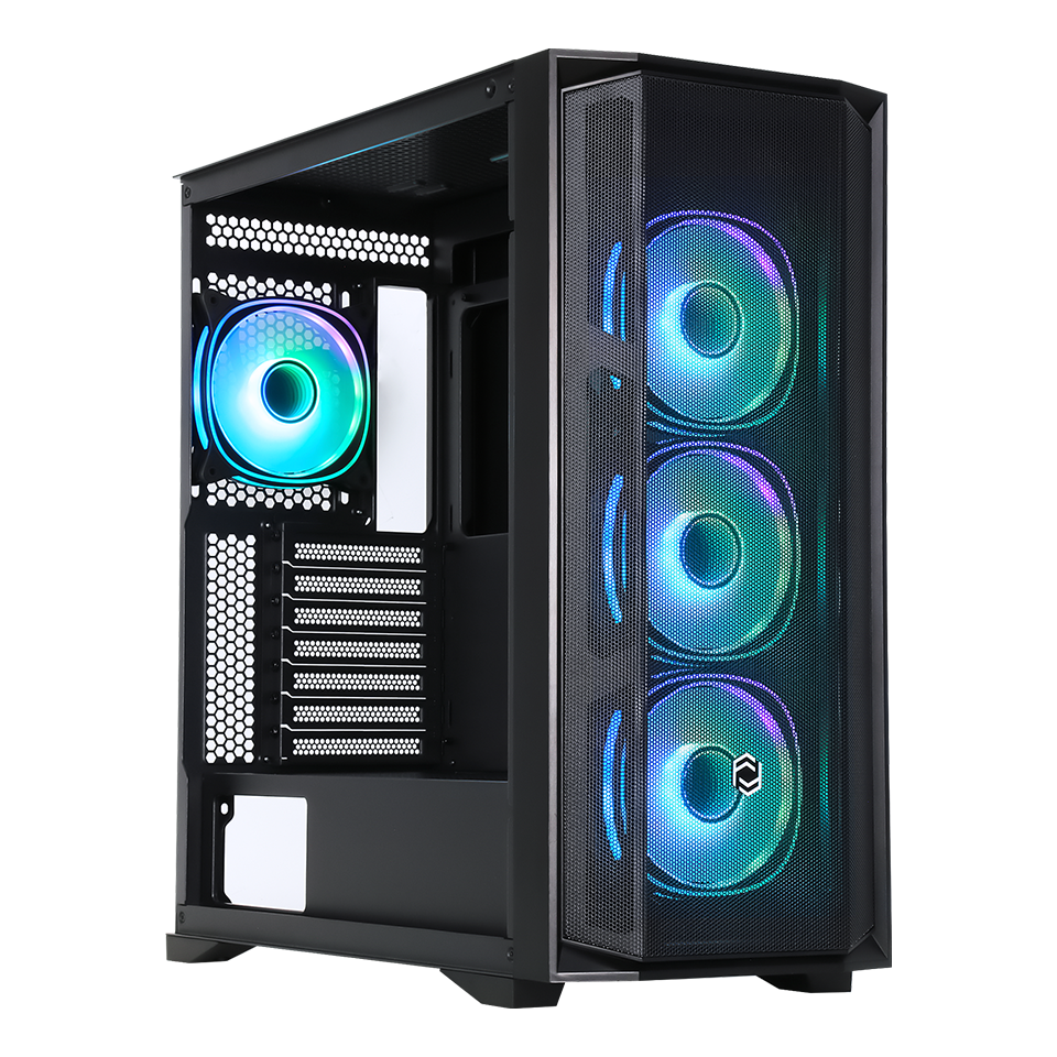 FRISBY CX-500 750W 80+ Bronze Siyah Mesh ARGB Ring Fanlı Mid Tower ATX Kasa