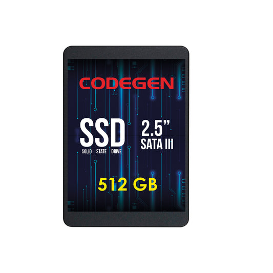 CODEGEN CDG-512GB-SSD25 2.5" 512GB (520/480MB/s) SATA SSD Disk (7MM)