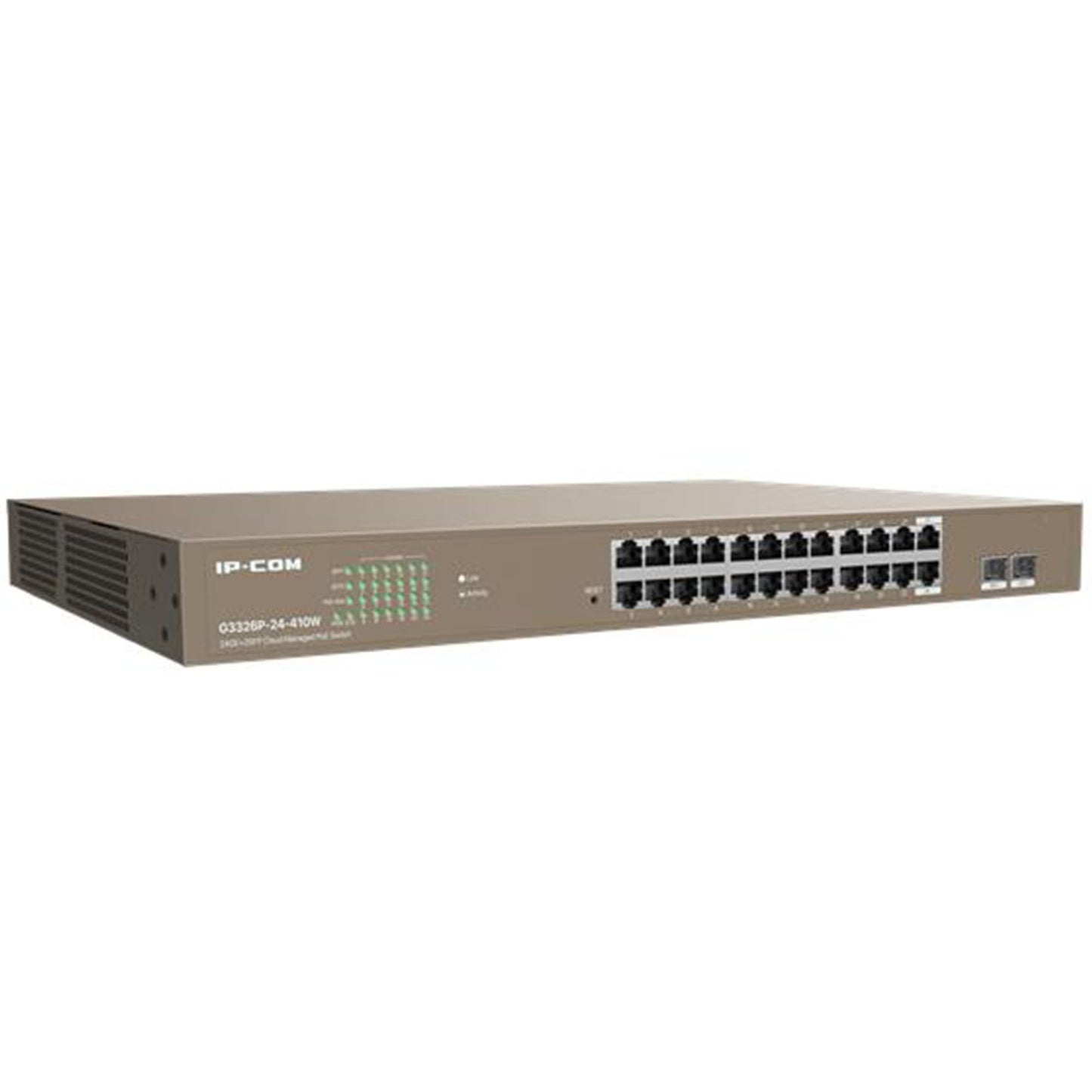 IP-COM G3326P-24-410W 24 PORT GIGABIT+ 2X1GB SFP (COMBO) UPLINK L2 YÖNETİLEBİLİR 370W POE SWITCH