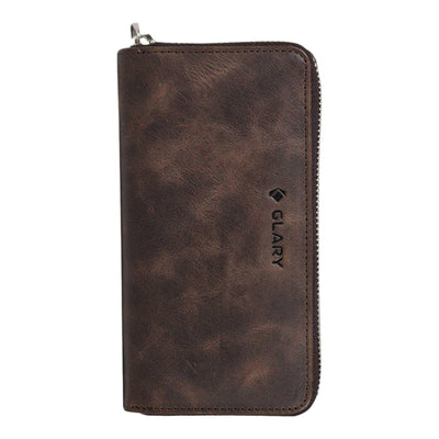 Glary GL100 Telefon Bölmeli 1.Sınıf Kalite Hakiki Deri(Genuine Leather) Portmone Unisex Cüzdan