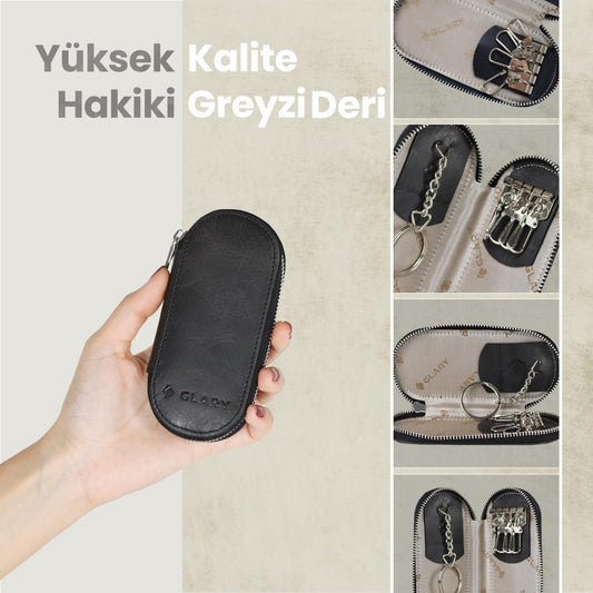 Glary GL500 1.Sınıf Kalite Hakiki Deri (Genuine Leather) Portmone Unisex Anahtarlık