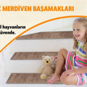 Glary Home GH40A Kare Desenli Kaydırmaz Tabanlı Merdiven Halısı