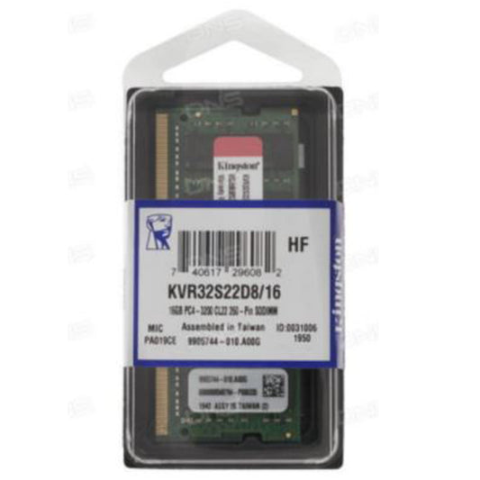 KINGSTON KVR32S22D8/16 16GB (Tek Parça) DDR4 3200Mhz Notebook Bellek