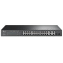 TP-LINK OMADA TL-SL2428P 24 PORT 10/100+2X1GB RJ45/SFP UPLINK COMBO 250W POE YÖNETİLEBİLİR RACKMOUNT SWITCH