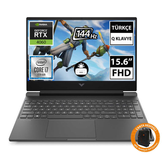 HP Victus 15-FA1055NT 8U846EA i7-13700H RTX4060 15.6" FHD Dizüstü Bilgisayar