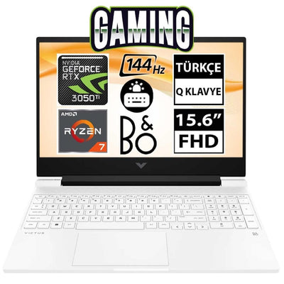 HP Victus 15-FB0004NT 71T71EA Ryzen7 5800H RTX3050Ti 15.6" FullHD Taşınabilir Bilgisayar