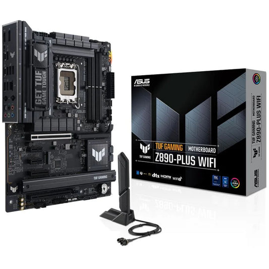 ASUS TUF GAMING Z890-PLUS WIFI Z890 DDR5 (Vga Yok) GLan 2.5G ATX HD DP TND US3 M2 WİFİ7 BT 1851p Anakart