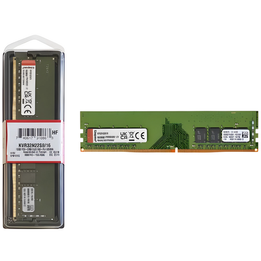 KINGSTON KVR32N22S8/16 16GB (Tek Parça) DDR4 3200Mhz PC Bellek Bulk