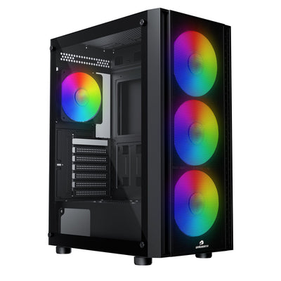 GAMEBOOSTER GB-A651B CASTLE 600W Siyah Mid Tower ATX Kasa