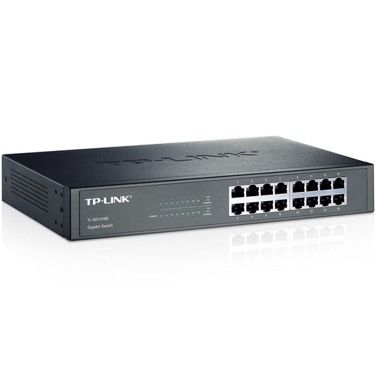 TP-LINK TL-SG1016D 16 PORT GIGABIT DESKTOP RACKMOUNT SWITCH