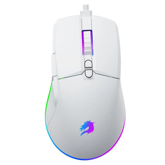 GAMEBOOSTER GB-M12W USB Kablolu 12800dpi Beyaz Vital RGB Aydınlatmalı Oyuncu Mouse