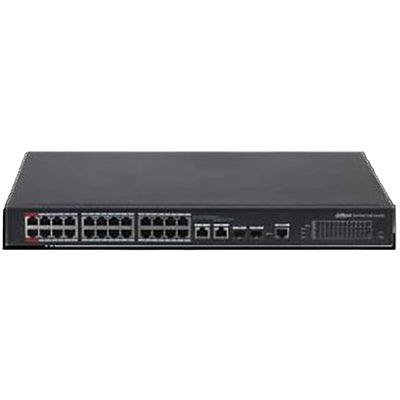 DAHUA DH-PFS4226-24ET-240-V3 24 Port 10/100 +2 Port Gb. 24 Adet Poe 240W Metal Kasa