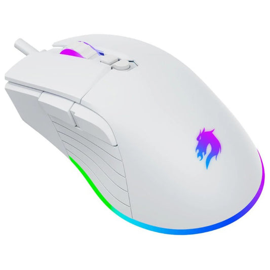 GAMEBOOSTER GB-M12W USB Kablolu 12800dpi Beyaz Vital RGB Aydınlatmalı Oyuncu Mouse