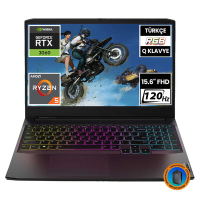 Lenovo IdeaPad Gaming 3 82K2023LTX Ryzen5 5600H RTX3060 15.6" FullHD  Taşınabilir Bilgisayar