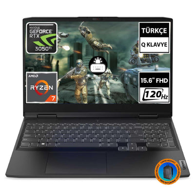 Lenovo IdeaPad Gaming 3 82SB00S0TX Ryzen7 6800H RTX3050Ti 15.6" FullHD Taşınabilir Bilgisayar