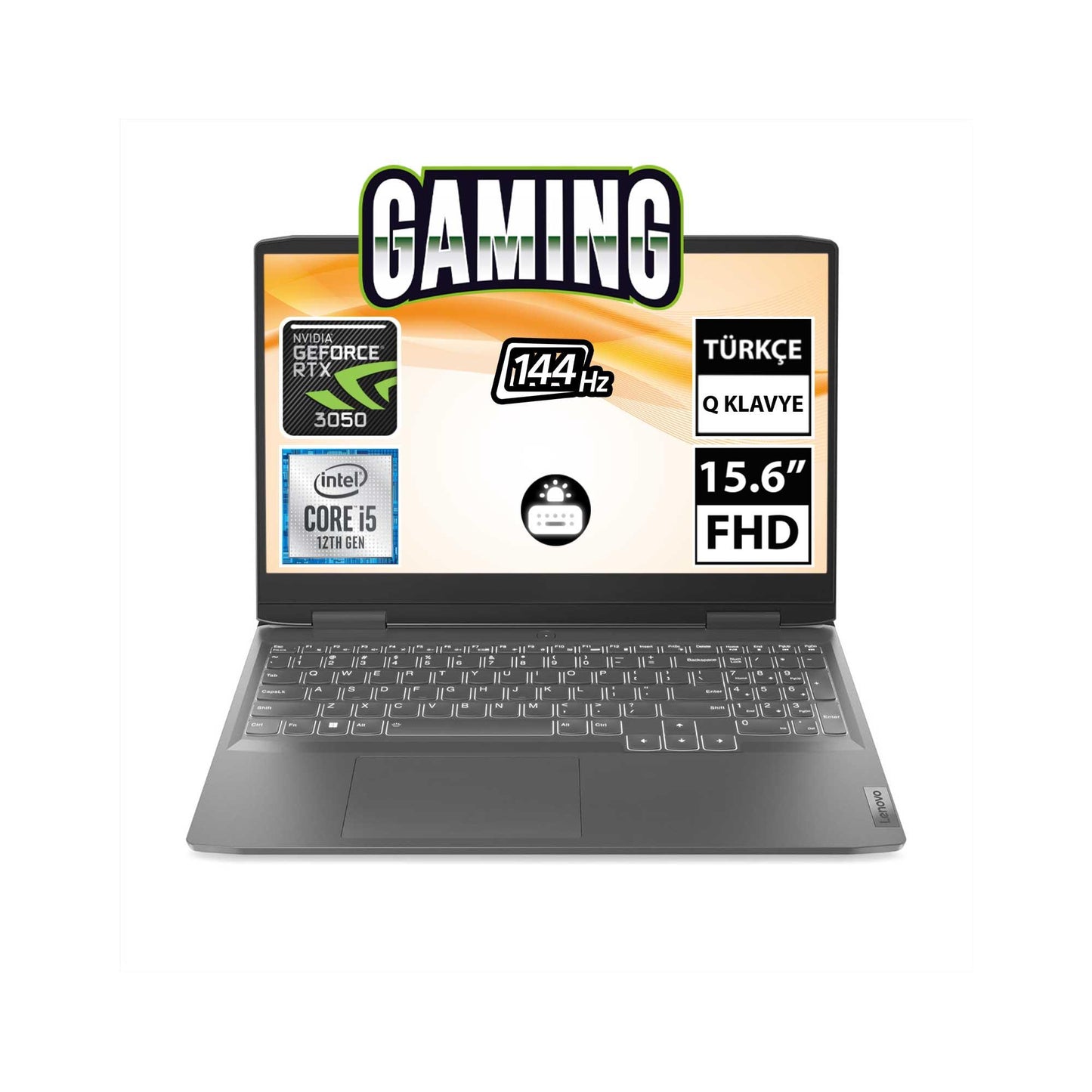 Lenovo LOQ 82XV00SWTX i5-12450H RTX3050 15.6" FullHD Taşınabilir Bilgisayar