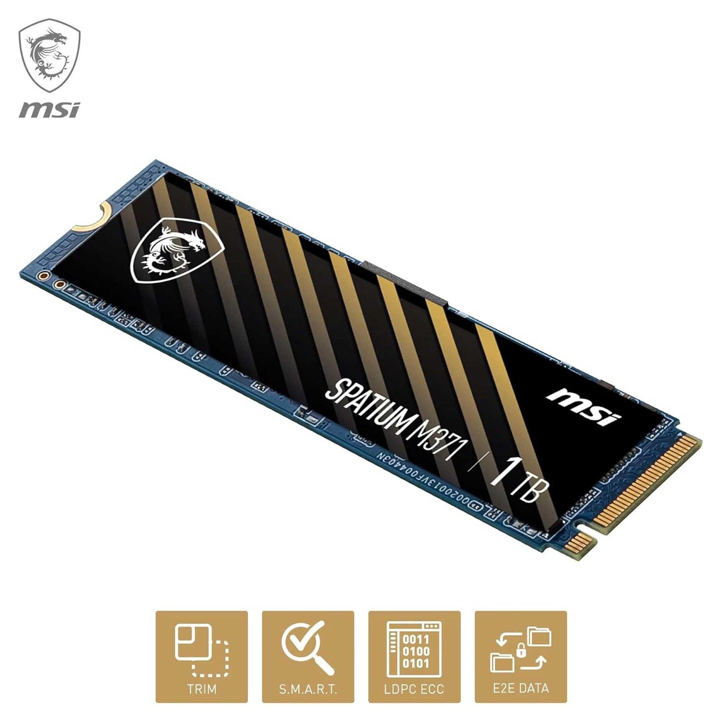 MSI Spatium M371 1TB 2350/1700MB/s Gen3x4 22x80 M.2 NVMe SSD