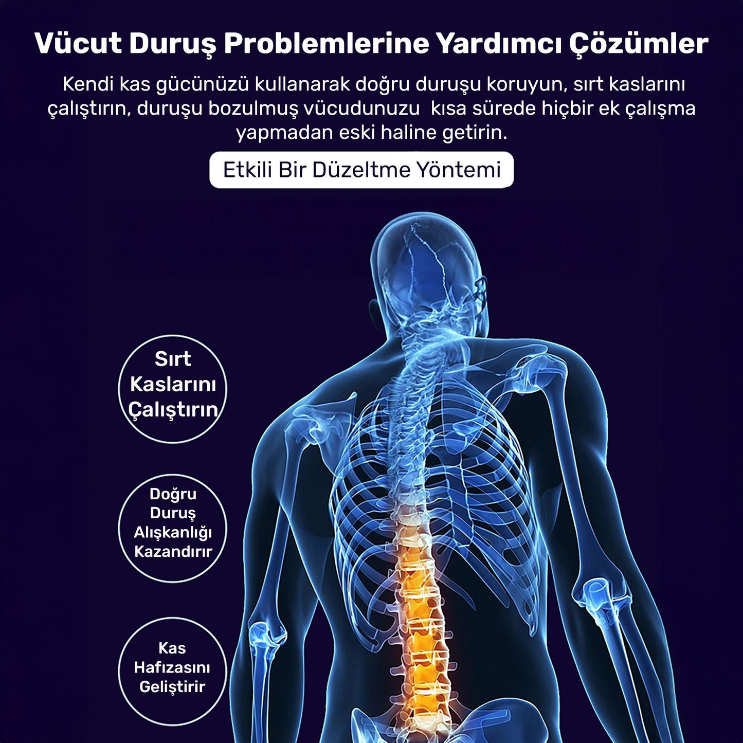 NPO ADD01S Şarjlı Titreşimli Otomatik Hatrlatıcı,Kamburluk Giderici Ergonomik Akıllı Duruş Düzeltici