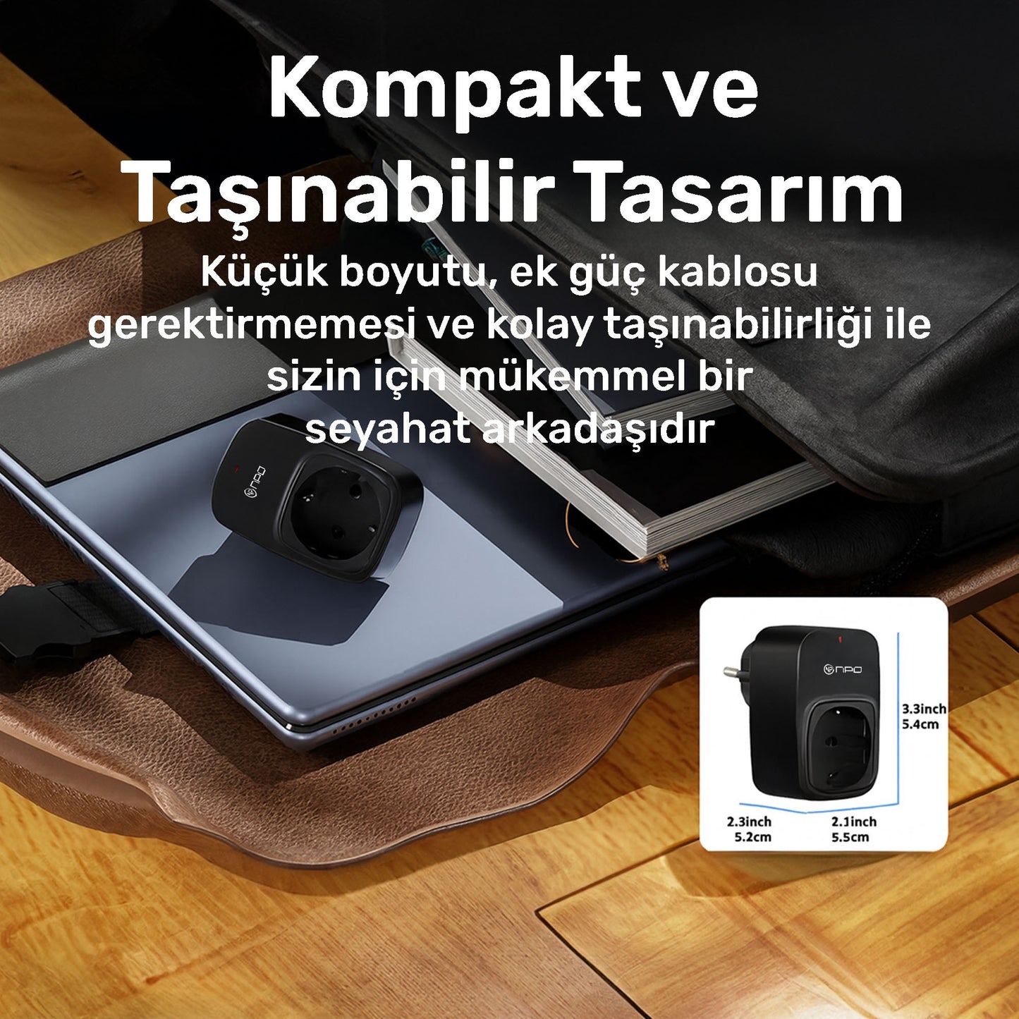 NPO Fulltech24 3680W Yüksek Voltaj/Akım ve Çocuk Korumalı Type-C ve USB Çoğaltıcı Duvar Prizi