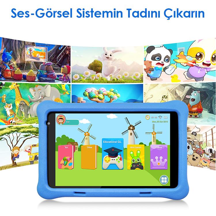 NPO SSA MID8017TB 8" IPS Ekran 2GB 32GB Android 11.0 A133 Quad Core 1.5Ghz Çocuk Tableti