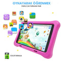 NPO 8" IPS Ekran 2GB 32GB Android 13.0 A133P 1.8GHz Antişok Çocuk Tableti, Kids Tablet Pembe RS407