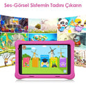 NPO 8" IPS Ekran 2GB 32GB Android 13.0 A133P 1.8GHz Antişok Çocuk Tableti, Kids Tablet Pembe RS407