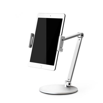 NPO STD20144LG 360°Ayarlanabilir Teleskobik 4"-13" Ergonomik Tablet Standı Gümüş Gri