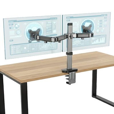 NPO STD55024S Basic 17"-32" Geniş Aralıklı Hareketli VESA Çift Kol Monitör Tutucu