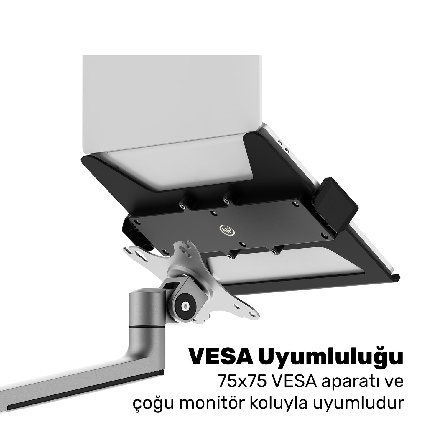 NPO STDNBH6 11.6"-17.3" Notebook/Laptop Tutucu Tepsi VESA 75x75 Uyumlu Monitör Kolu Aparatı