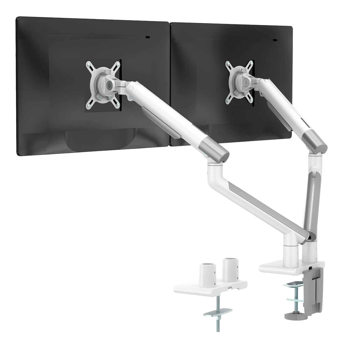 NPO STD49024W Elysium 17"-32" Ultra İnce Tasarım Alüminyum Amortisörlü VESA Çift Kol Monitör Tutucu