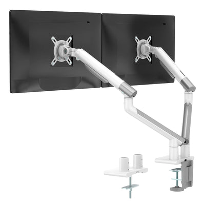 NPO STD49024W Elysium 17"-32" Ultra İnce Tasarım Alüminyum Amortisörlü VESA Çift Kol Monitör Tutucu