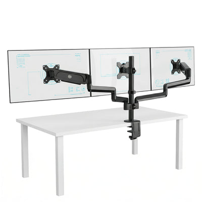 NPO STD48036E Airgrip 17"-27" Ergonomik 360° Amortisörlü VESA Üçlü Kol Monitör Tutucu